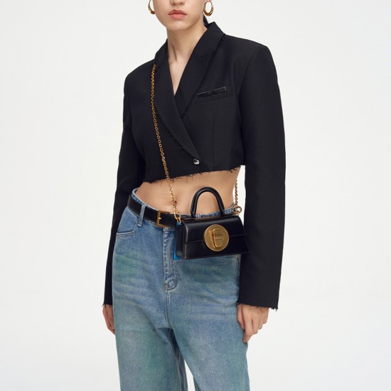 Handbag New Genuine Leather Small Body Bag Mini Black Chain Versatile Phone Bag Handbag New Genuine Leather Small Body Bag Mini Black Chain Versatile Phone Bag